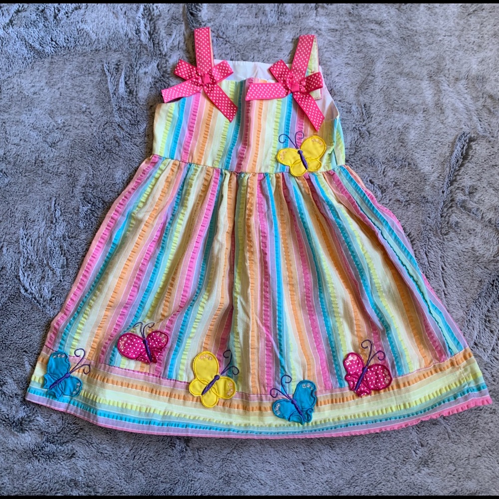 Rainbow butterfly dress